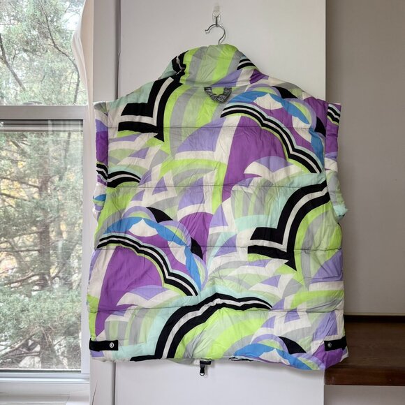 New Free People In A Bubble Printed Puffer Vest Geometric FP Movement Small - Picture 6 of 9